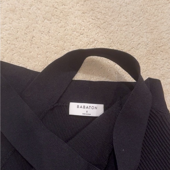 Black Ribbed Crossback Tank - Picture 2 of 3